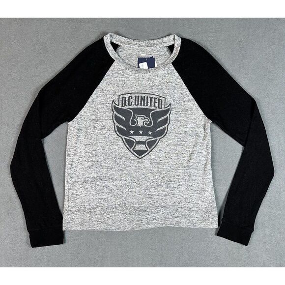 Fanatics Tops - DC United Fanatics Shirt Womens Medium Grey Raglan Sleeve MLS Soccer New